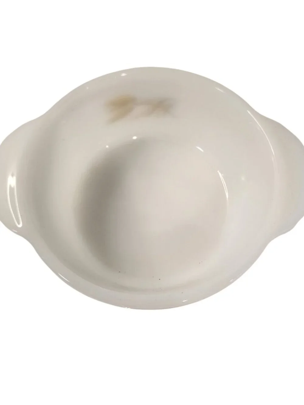 Fire King Wheat Platter mini Bowl with Glass Lid 5.5 x 2 x 4